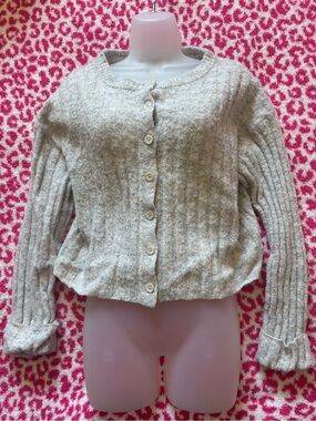 Wild Fable Cozy Cloud Knit Button Cardigan Sweater Gray Size Large